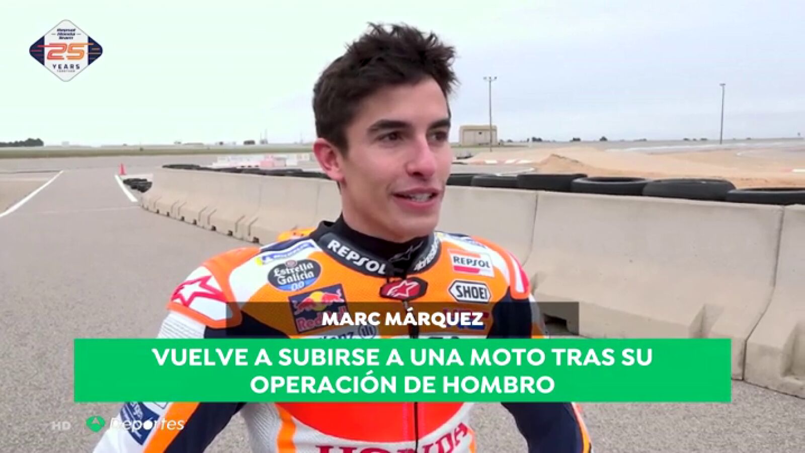 Marc Márquez vuelve a subirse a la moto tras su operación: 