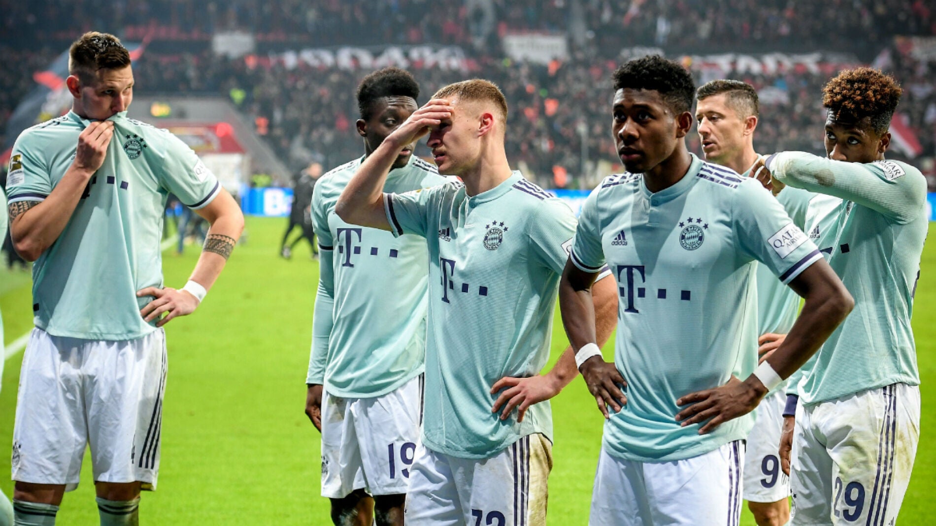 Los jugadores del Bayern, decepcionados