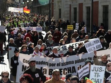 Manifestación de los jubilados en Madrid