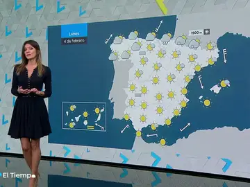 El lunes, temperaturas diurnas al alza y tiempo estable en casi todo el país El lunes, temperaturas diurnas al alza y tiempo estable en casi todo el país