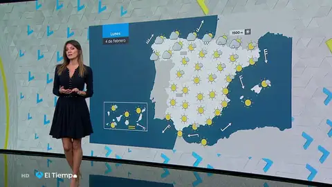 El lunes, temperaturas diurnas al alza y tiempo estable en casi todo el país El lunes, temperaturas diurnas al alza y tiempo estable en casi todo el país
