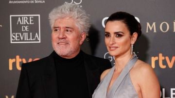 Penélope Cruz y Pedro Almodóvar durante los Premios Goya 2019 Penélope Cruz y Pedro Almodóvar durante los Premios Goya 2019