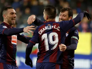 El Eibar celebra un gol El Eibar celebra un gol