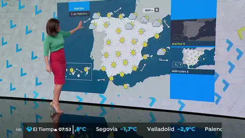 Cielos despejados y subida extraordinaria de temperaturas LA PREVISIÓN DEL TIEMPO