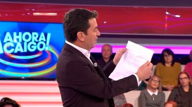 Jorge le regala unos chistes a Arturo Valls en '¡Ahora Caigo!'