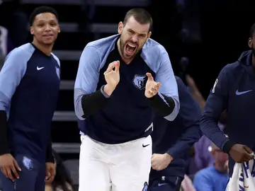 Marc Gasol, durante un partido de los Memphis Grizzlies Marc Gasol, durante un partido de los Memphis Grizzlies
