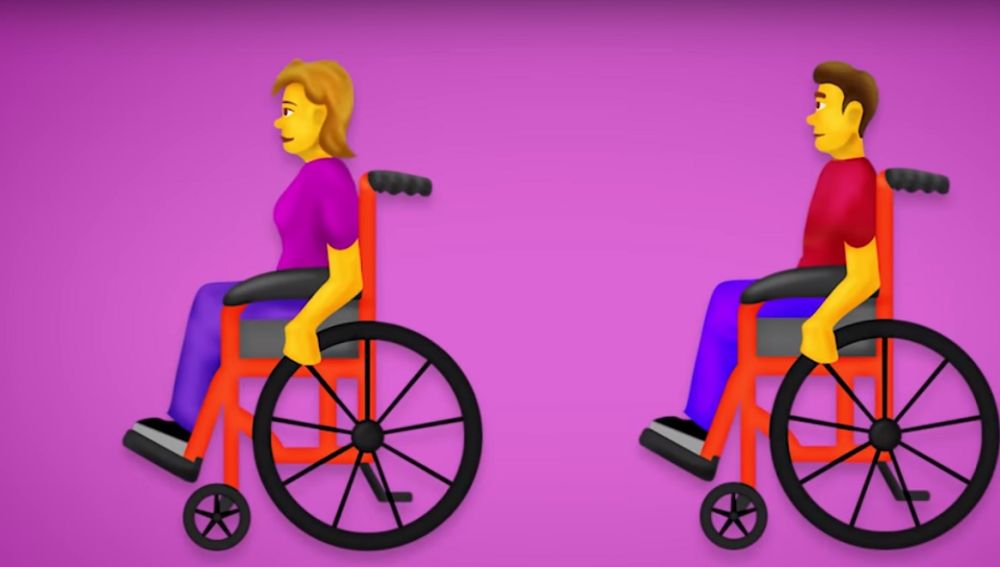 Imagen de uno de los nuevos 'emojis' de personas con discapacidad
