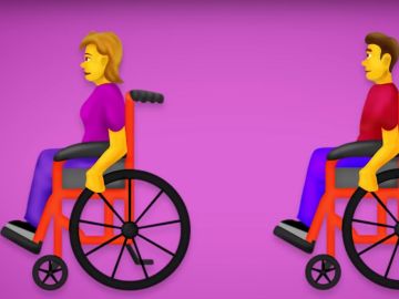 Imagen de uno de los nuevos 'emojis' de personas con discapacidad Imagen de uno de los nuevos 'emojis' de personas con discapacidad
