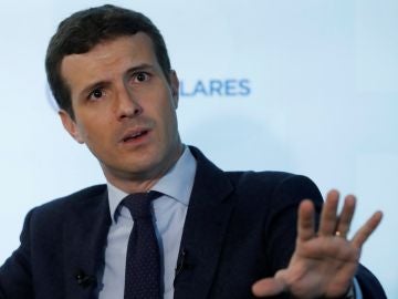 El presidente del PP, Pablo Casado