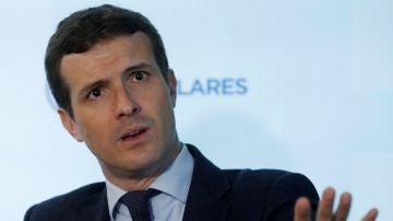 El presidente del PP, Pablo Casado