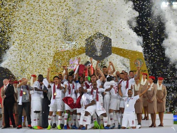 Catar celebrando su victoria en la Copa Asia