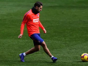 Koke se entrena con el Atlético de Madrid Koke se entrena con el Atlético de Madrid