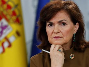 La vicepresidenta del Gobierno, Carmen Calvo