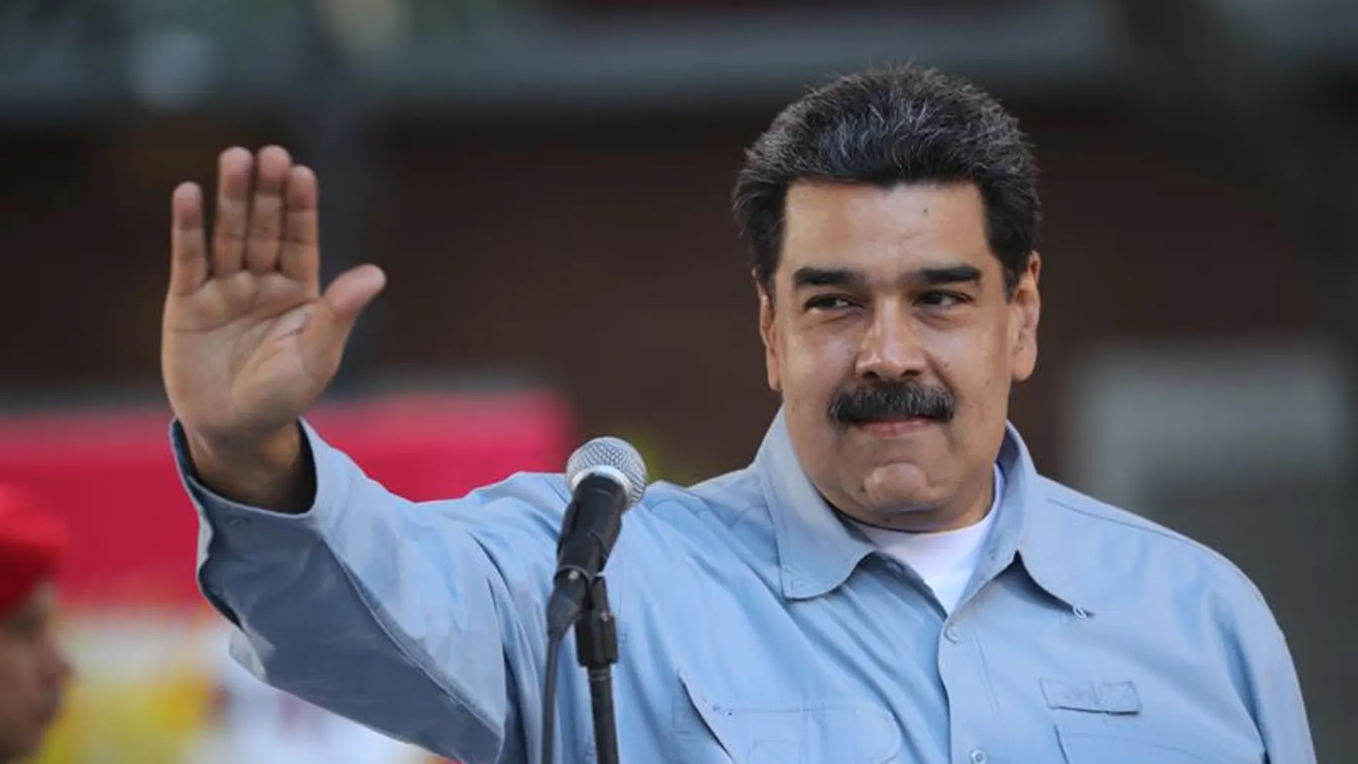 Nicolás Maduro habla durante un acto en la Plaza de Bolívar, Nicolás Maduro habla durante un acto en la Plaza de Bolívar,