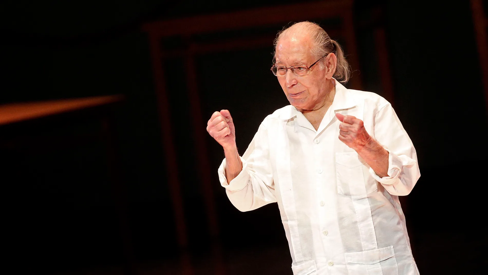 El autor, dramaturgo y director teatral Salvador Távora tras recibir el Premio Max de Honor en 2017 El autor, dramaturgo y director teatral Salvador Távora tras recibir el Premio Max de Honor en 2017