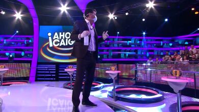 Arturo Valls, con mascarilla: protegido contra la gripe en '¡Ahora caigo!'