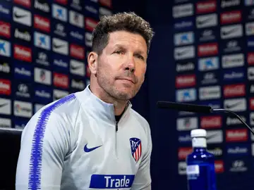 Simeone en rueda de prensa Simeone en rueda de prensa
