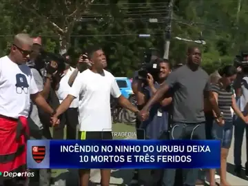 Consternación en los familiares y amigos de los jóvenes del Flamengo: "Son niños, esto nos llena el corazón de tristeza" Consternación en los familiares y amigos de los jóvenes del Flamengo: "Son niños, esto nos llena el corazón de tristeza"