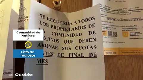 Colgar la lista de morosos en el portal está prohibido con la nueva normativa de protección de datos Colgar la lista de morosos en el portal está prohibido con la nueva normativa de protección de datos