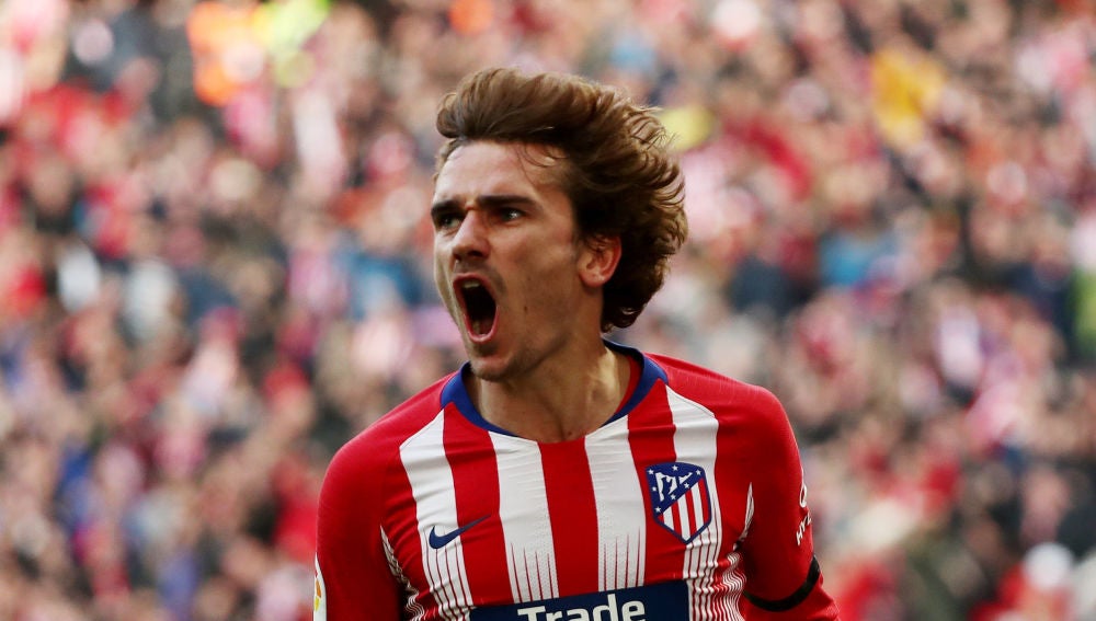 Griezmann celebra su gol contra el Real Madrid