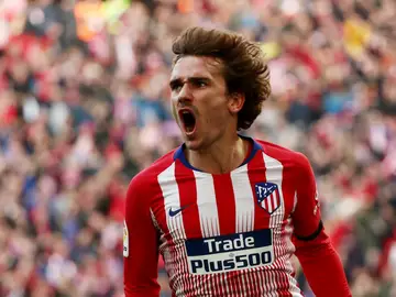 Griezmann celebra su gol contra el Real Madrid Griezmann celebra su gol contra el Real Madrid