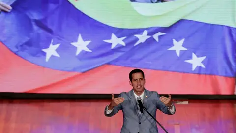 El jefe del Parlamento de Venezuela, Juan Guaidó El jefe del Parlamento de Venezuela, Juan Guaidó