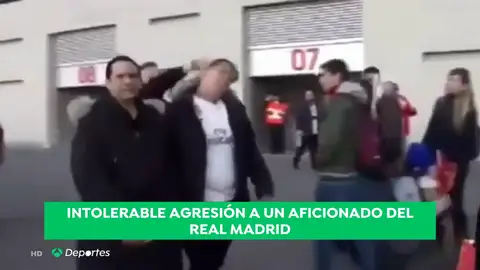 Un aficionado del Real Madrid, agredido en los aledaños del Metropolitano Un aficionado del Real Madrid, agredido en los aledaños del Metropolitano