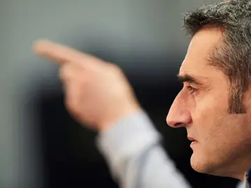 Valverde, en sala de prensa Valverde, en sala de prensa