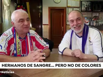 De hermanos a enemigos por un día: así viven el derbi madrileño dos aficionados del Atleti y del Real Madrid De hermanos a enemigos por un día: así viven el derbi madrileño dos aficionados del Atleti y del Real Madrid