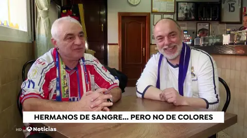 De hermanos a enemigos por un día: así viven el derbi madrileño dos aficionados del Atleti y del Real Madrid De hermanos a enemigos por un día: así viven el derbi madrileño dos aficionados del Atleti y del Real Madrid