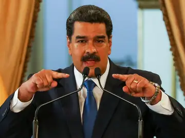 Nicolás Maduro durante una rueda de prensa Nicolás Maduro durante una rueda de prensa