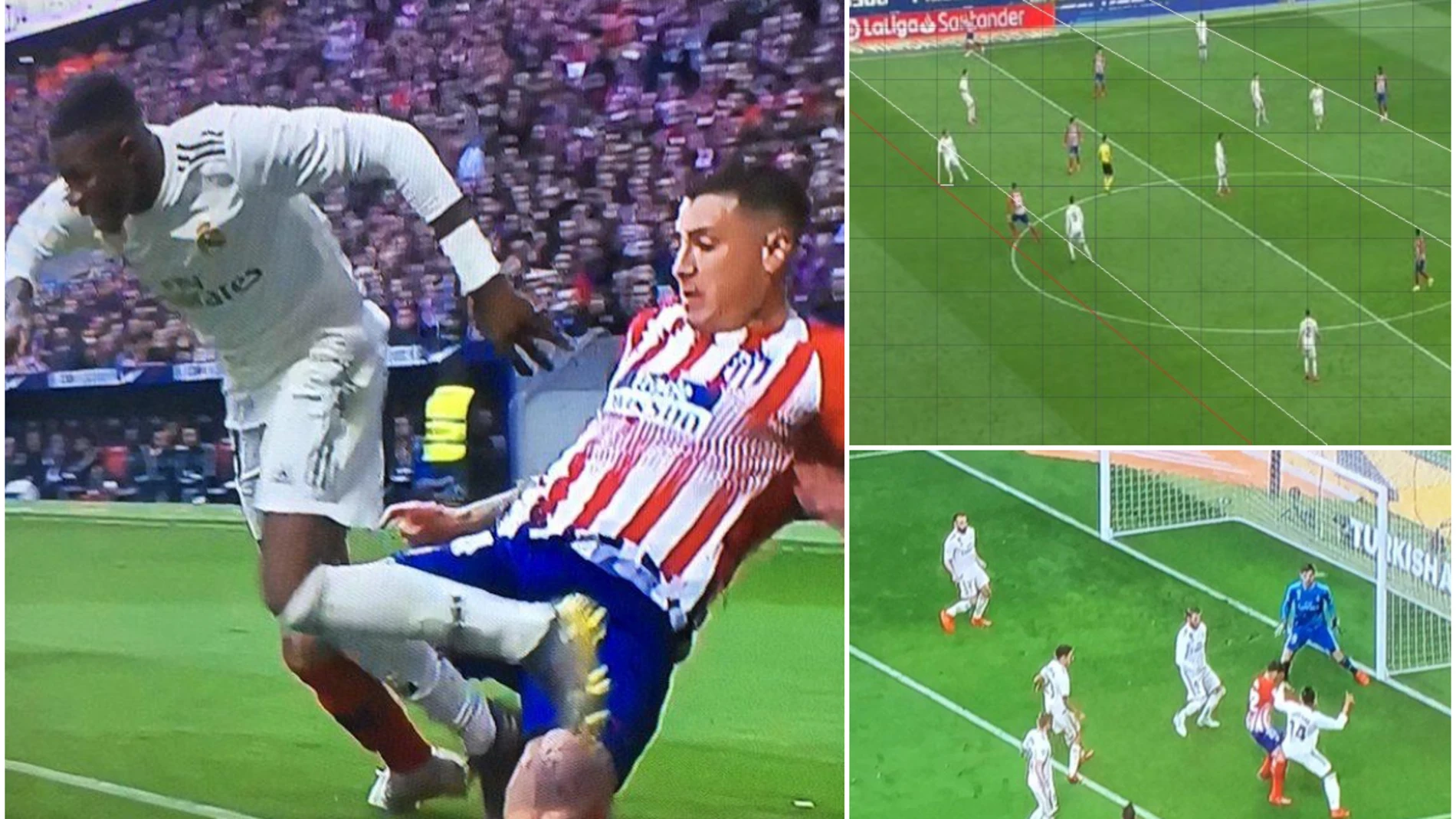 Las imágenes de la polémica para el Atlético Las imágenes de la polémica para el Atlético