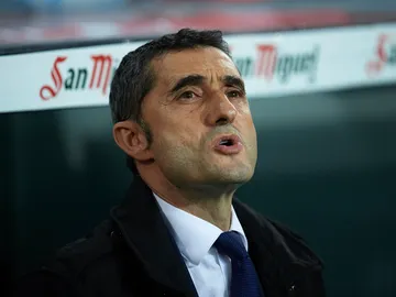 Ernesto Valverde, durante el partido contra el Athletic Ernesto Valverde, durante el partido contra el Athletic