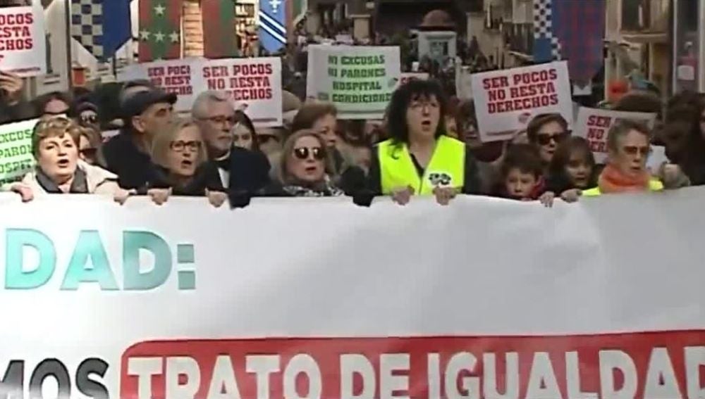 Manifestación por una Sanidad mejor en Teruel