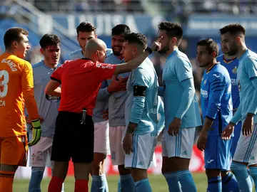 El Celta protesta una acción al colegiado El Celta protesta una acción al colegiado