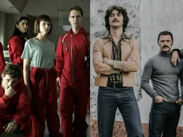Los protagonistas de 'La Casa de Papel' y 'Fariña' Los protagonistas de 'La Casa de Papel' y 'Fariña'