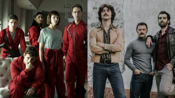 Los protagonistas de 'La Casa de Papel' y 'Fariña' Los protagonistas de 'La Casa de Papel' y 'Fariña'