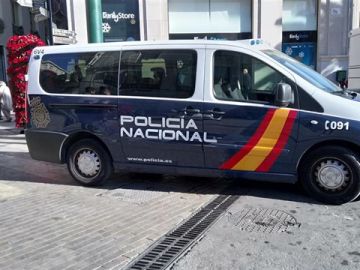 Un vehículos de la Policía Nacional.