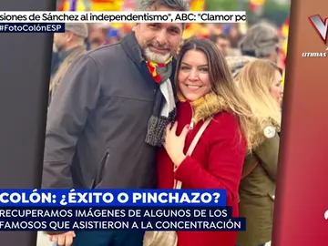 Famosos como Carmen Lomana o figuras como Juan José Cortés apoyaron la manifestación contra Pedro Sánchez Famosos como Carmen Lomana o figuras como Juan José Cortés apoyaron la manifestación contra Pedro Sánchez