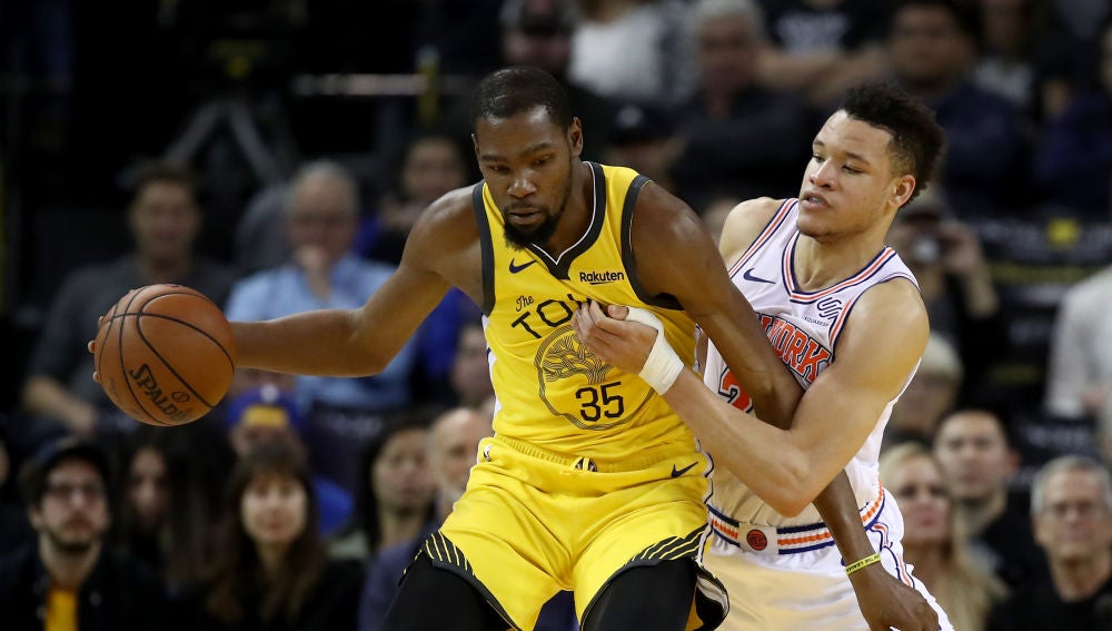 Kevin Durant, en un partido ante los Knicks