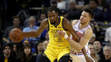 Kevin Durant, en un partido ante los Knicks