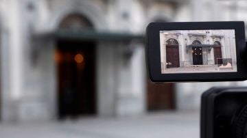 Imagen del Tribunal Supremo a través del visor de una cámara
