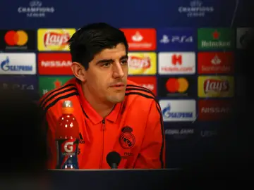 Courtois, en rueda de prensa Courtois, en rueda de prensa