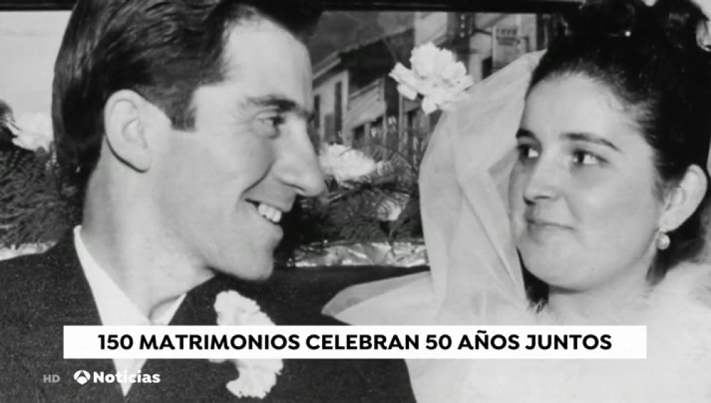 REEMPLAZO Medio siglo de amor: 150 matrimonios de Zaragoza celebran 50 aÃ±os de casados