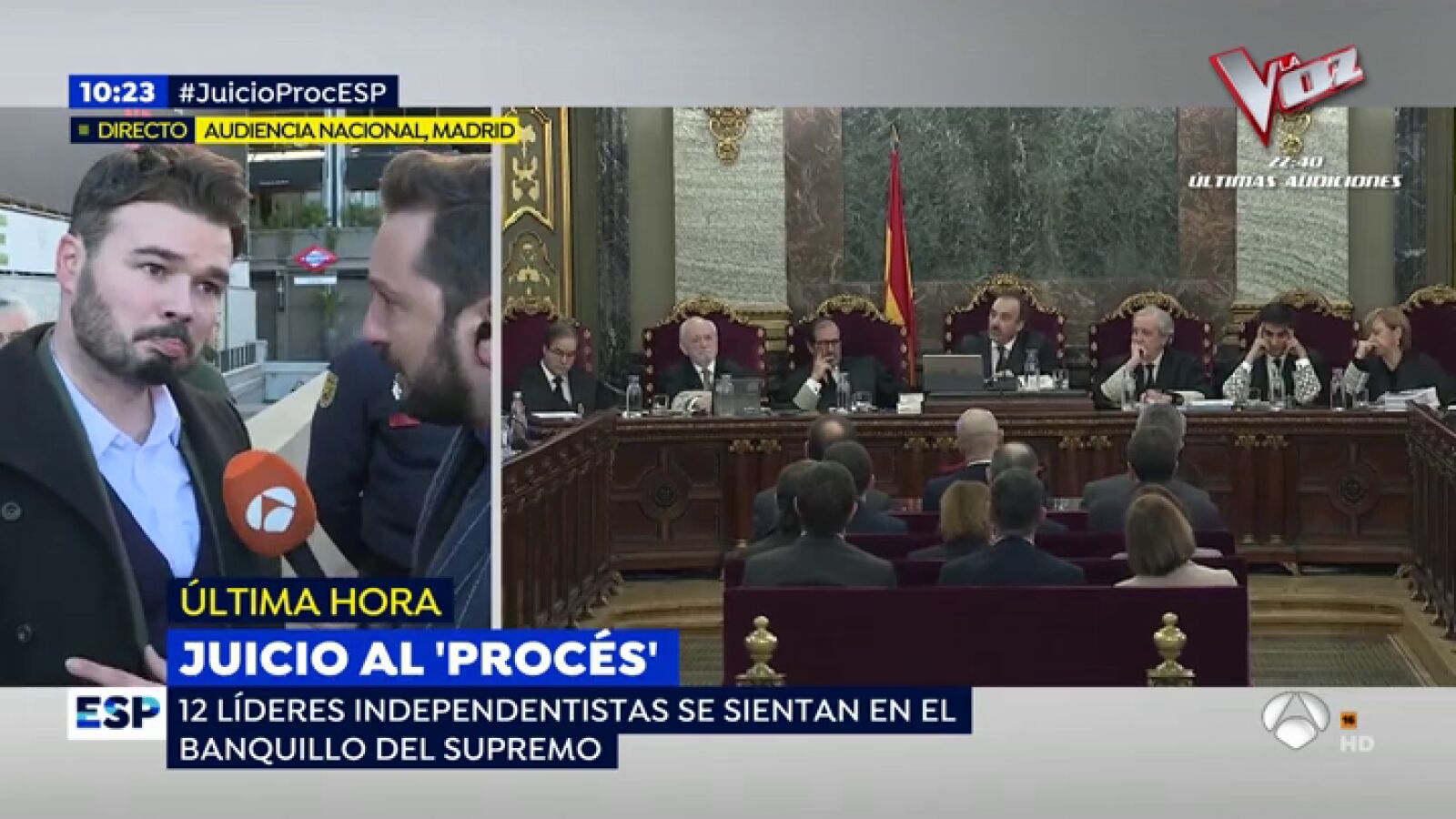 El encontronazo de Rufián con el hombre que le deseó la cárcel: 