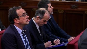 Los procesados en el juicio del 'procés', Josep Rull, Jordi Turull y Jordi Sánchez Los procesados en el juicio del 'procés', Josep Rull, Jordi Turull y Jordi Sánchez
