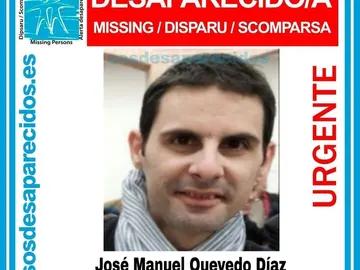 Imagen de José Manuel Quevedo Díaz, que lleva desaparecido desde el 10 de febrero Imagen de José Manuel Quevedo Díaz, que lleva desaparecido desde el 10 de febrero