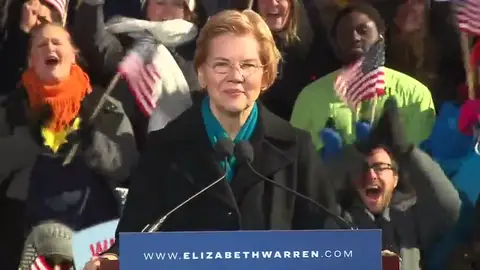 Elisabeth Warren : "Soy la candidata a la presidencia de los Estados Unidos de América" Elisabeth Warren : "Soy la candidata a la presidencia de los Estados Unidos de América"