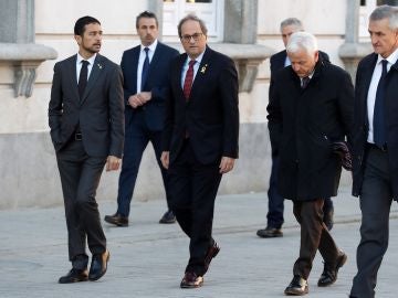 Quim Torra a su llegada al Tribunal Supremo