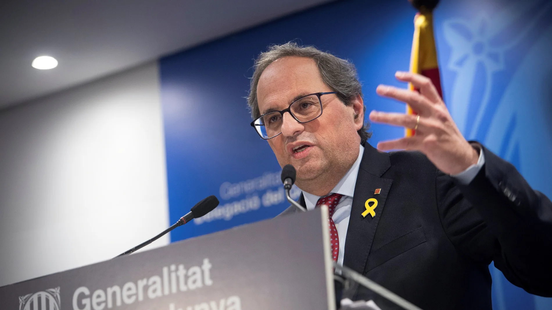 El presidente de la Generalitat, Quim Torra El presidente de la Generalitat, Quim Torra